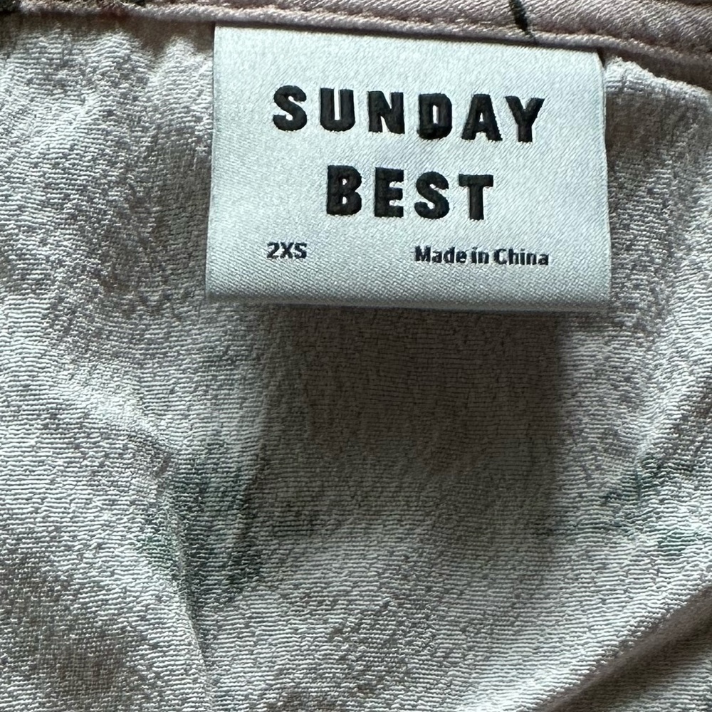 🍋 Aritzia Sunday Best Marisole floral top lace and ruffles size Xxs - Picture 14 of 16